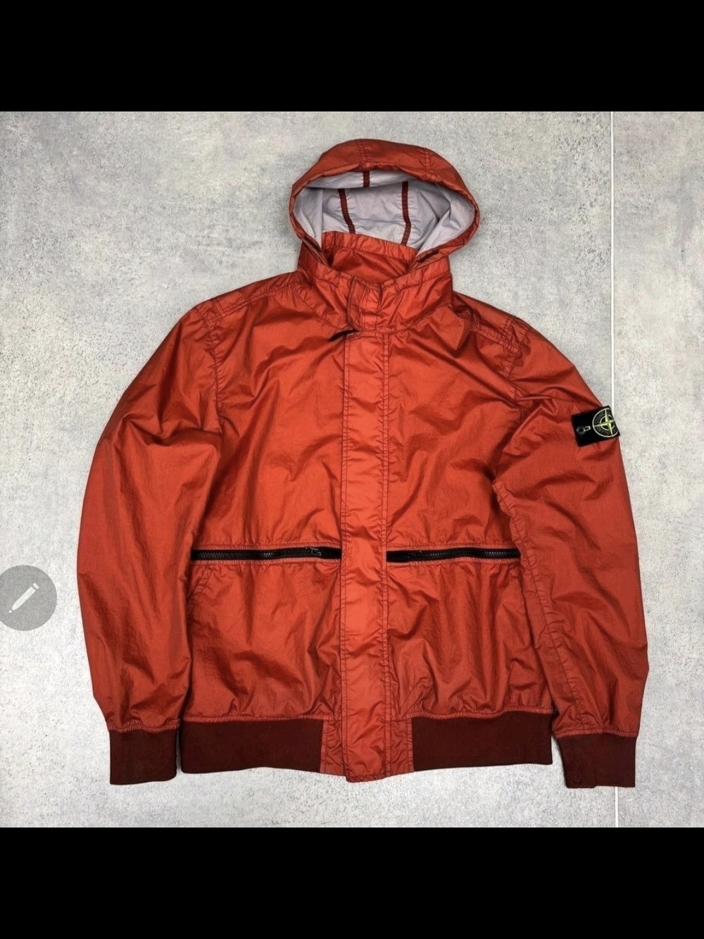 Stone Island Metallic Orange Membrana 3L TC